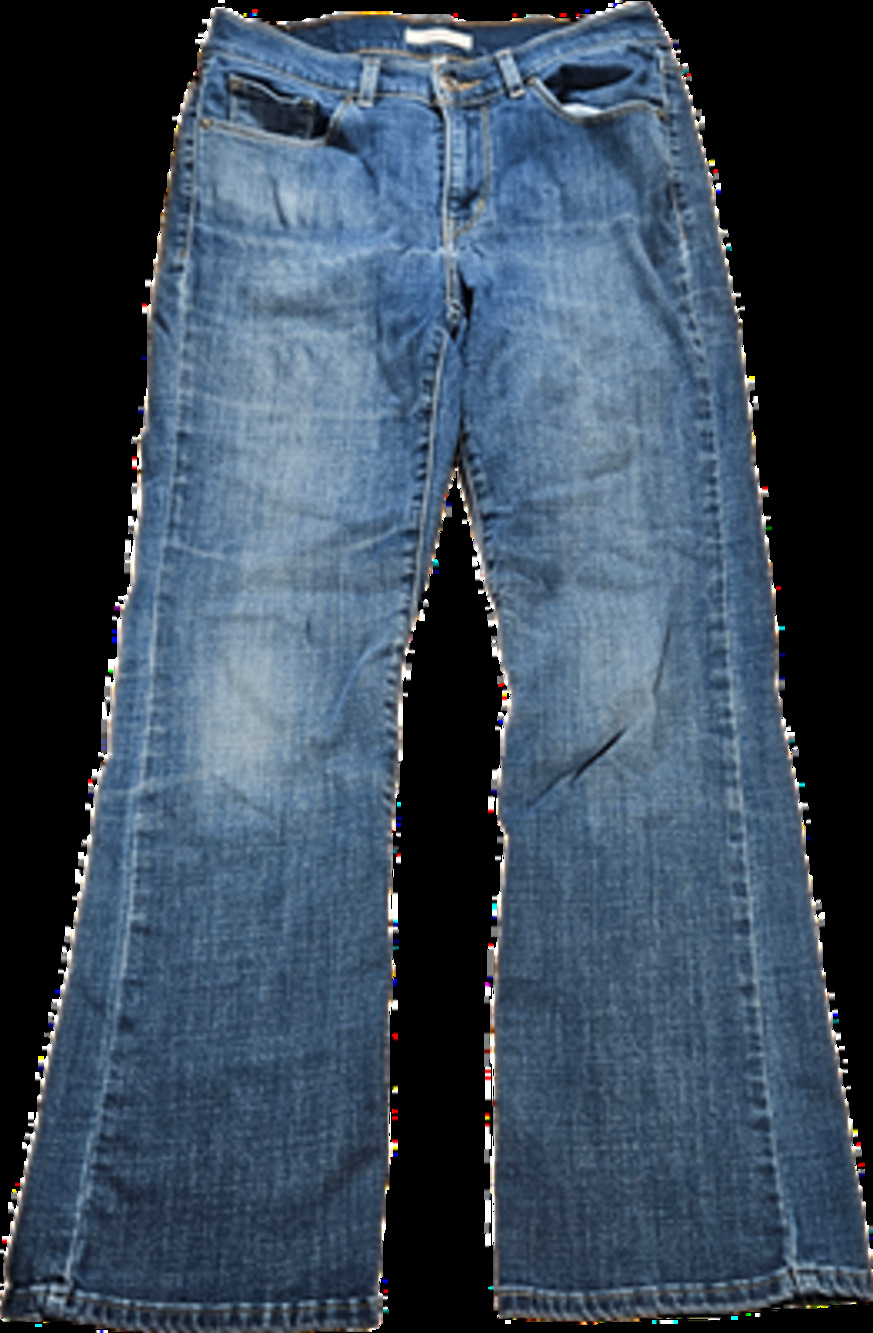 Levi's Women's Blue Jeans Pants 4S W27 L30 Classic Bootcut Stretch Denim